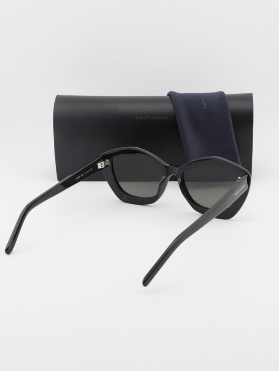 Saint Laurent SL68 002 Cat Eye Sunglasses - Havana\\Grey main image 10